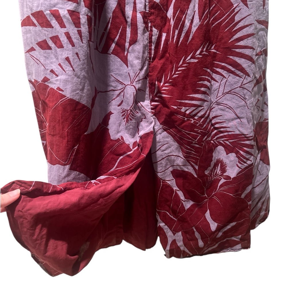 MADEWELL | Flutter-sleeve Caftan Dress in tropical vacation XXS - Picture 5 of 9